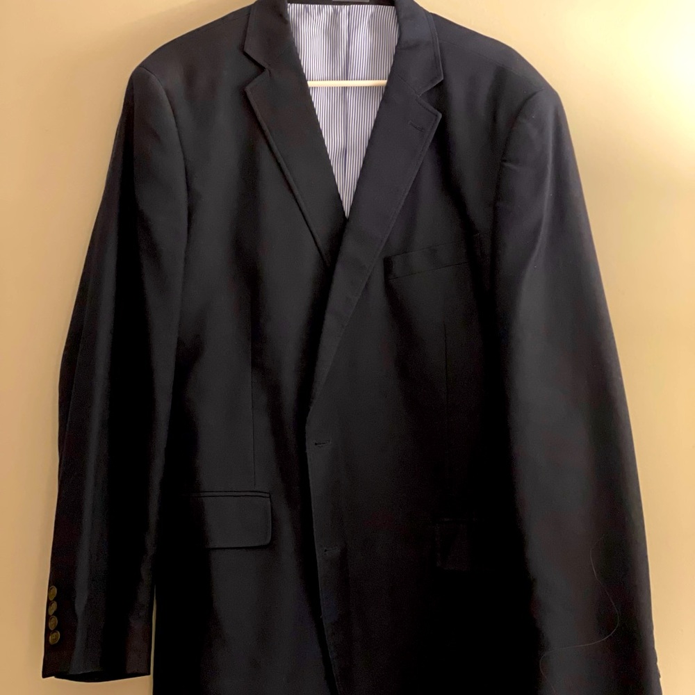 Navy sports coat. Size 46 Regular